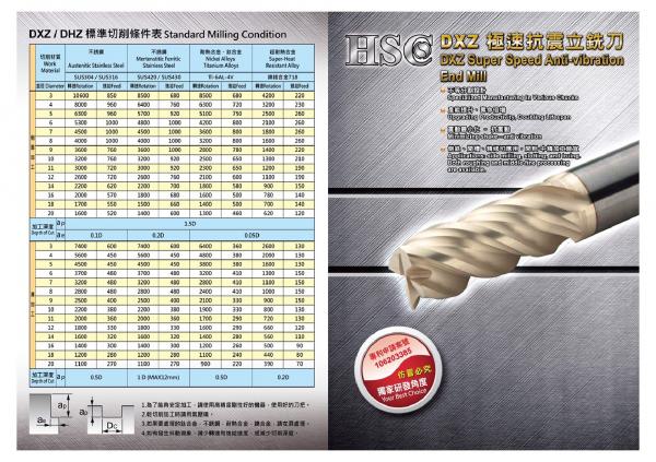  HSC-DXZ / DHZ Extreme Speed Anti-Seismic End Mill